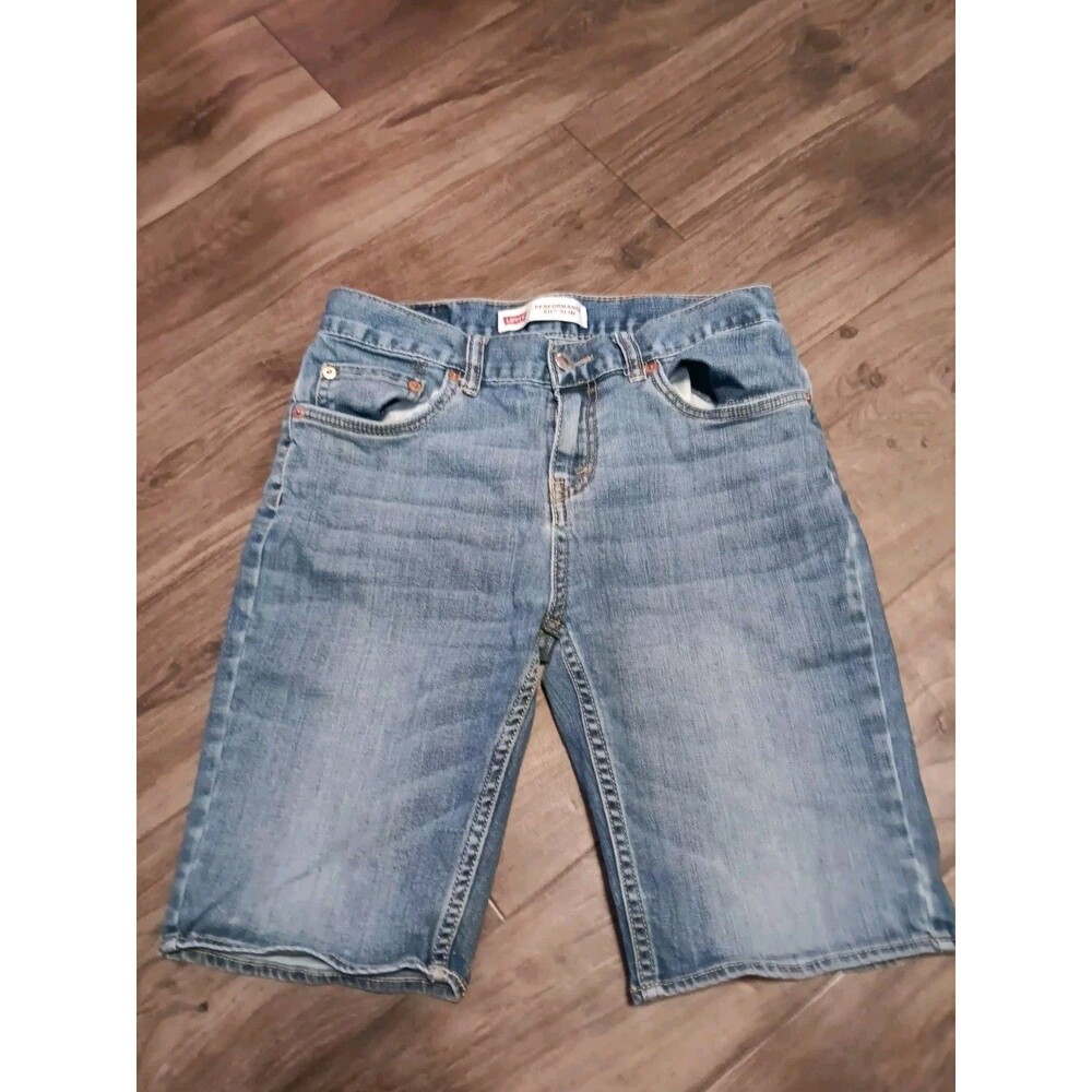 Levis 511 Performance Slim Blue Jean Bermuda Shorts Women's Sz 14 Reg